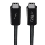 ZENIQ USB4, Thunderbolt 4 Cable, 1M/3.3 Feet, 240W Charging [USB-IF Certified] 40Gbps Data Transfer 8K Video Type C for Thunderbolt 4,3, External SSD, GPU Support